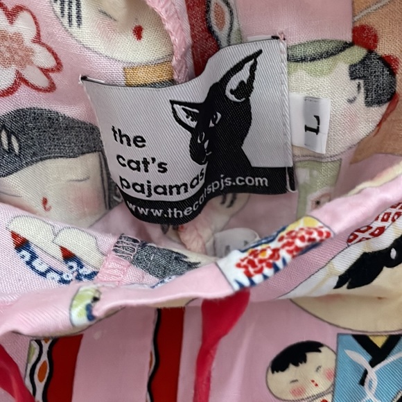 The Cats Pajamas women’s pajama pant elastic and drawstring waist, size large - Picture 3 of 7